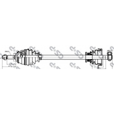 245084 GSP Приводной вал