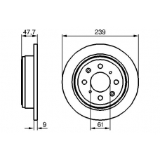 0 986 479 101 BOSCH Тормозной диск