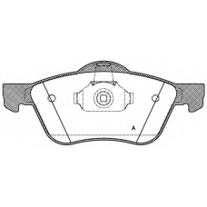 BPA0844.00 OPEN PARTS Комплект тормозных колодок, дисковый тормоз