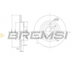 DBA995S BREMSI Тормозной диск