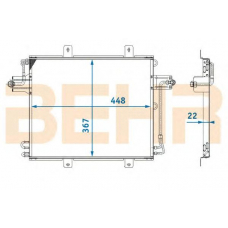 7004098 BEHR Condenser