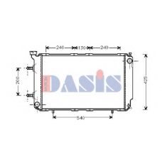 350006N AKS DASIS Радиатор, охлаждение двигателя