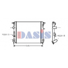 181720N AKS DASIS Радиатор, охлаждение двигателя