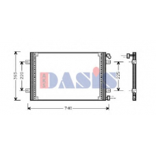 182430N AKS DASIS Конденсатор, кондиционер