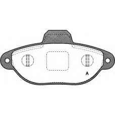 BPA0414.20 OPEN PARTS Комплект тормозных колодок, дисковый тормоз