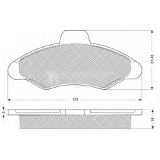 FB210156 FLENNOR Комплект тормозных колодок, дисковый тормоз