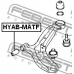 HYAB-MATF FEBEST Подвеска, рычаг независимой подвески колеса