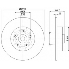 MDC2620 MINTEX Тормозной диск