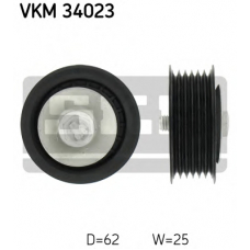 VKM 34023 SKF Паразитный / ведущий ролик, поликлиновой ремень