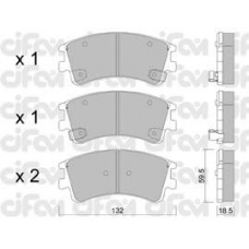 822-476-0 CIFAM Комплект тормозных колодок, дисковый тормоз