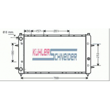 3500501 KUHLER SCHNEIDER Радиатор, охлаждение двигател