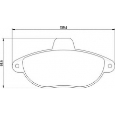 363710209054 MAGNETI MARELLI Комплект тормозных колодок, дисковый тормоз