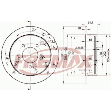 BD-2907 FREMAX Тормозной диск