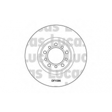 DF1586 TRW Тормозной диск