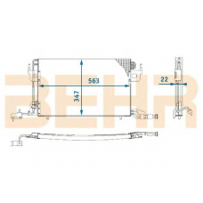 7003885 BEHR Condenser