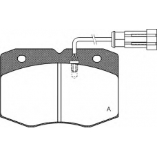 BPA0435.12 OPEN PARTS Комплект тормозных колодок, дисковый тормоз