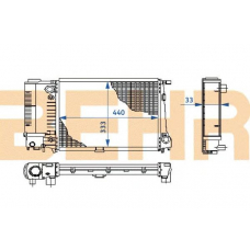 2108599 BEHR Radiator