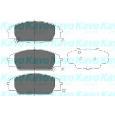 KBP-2031 KAVO PARTS Комплект тормозных колодок, дисковый тормоз