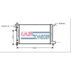 0712301 KUHLER SCHNEIDER Радиатор, охлаждение двигател