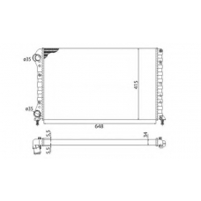 350213179003 MAGNETI MARELLI Радиатор, охлаждение двигателя