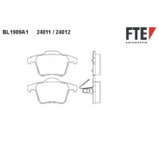 BL1909A1 FTE Комплект тормозных колодок, дисковый тормоз