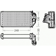 DRR21002 DENSO Теплообменник, отопление салона