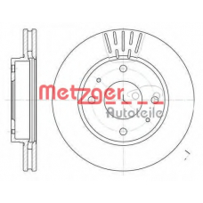 6633.10 METZGER Тормозной диск