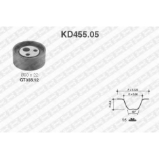 KD455.05 SNR Комплект ремня грм