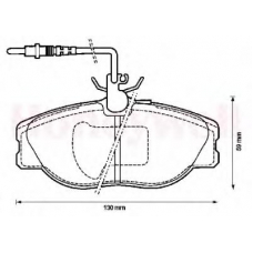 571838B BENDIX Комплект тормозных колодок, дисковый тормоз