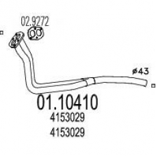01.10410 MTS Труба выхлопного газа