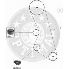 SK-1019 OPTIMAL Комплект ремня грм