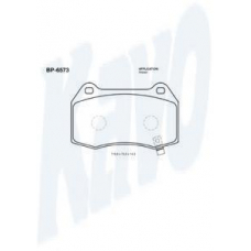 BP-6573 KAVO PARTS Комплект тормозных колодок, дисковый тормоз