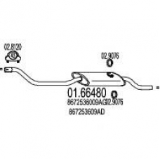 01.66480 MTS Глушитель выхлопных газов конечный