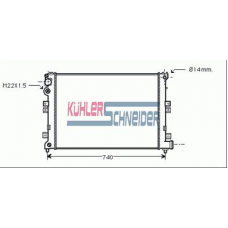 1506501 KUHLER SCHNEIDER Радиатор, охлаждение двигател