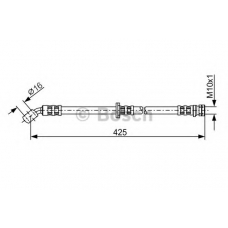 1 987 481 142 BOSCH Тормозной шланг