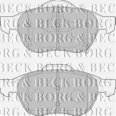 BBP1857 BORG & BECK Комплект тормозных колодок, дисковый тормоз