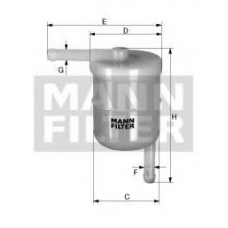 WK 42/11 MANN-FILTER Топливный фильтр