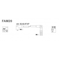 FAM20 JANMOR Комплект проводов зажигания
