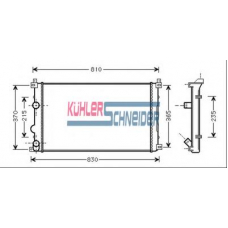 0900521 KUHLER SCHNEIDER Радиатор, охлаждение двигател