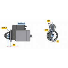 0 001 109 275 BOSCH Стартер