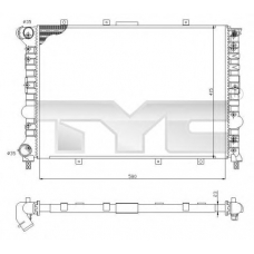 701-0001-R TYC Радиатор, охлаждение двигателя