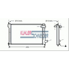 1511701 KUHLER SCHNEIDER Радиатор, охлаждение двигател
