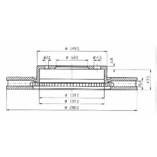 BDC3915 QUINTON HAZELL Тормозной диск