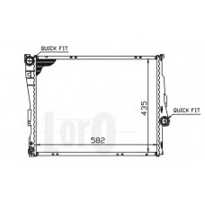 004-017-0008 LORO Радиатор, охлаждение двигателя