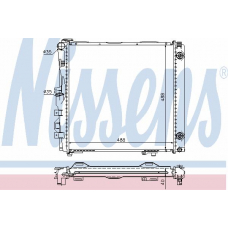 62682A NISSENS Радиатор, охлаждение двигателя