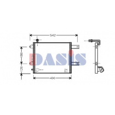 042001N AKS DASIS Конденсатор, кондиционер