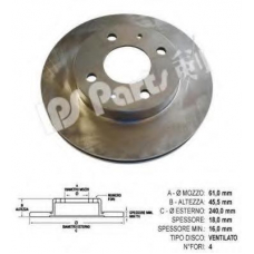 IBT-1139 IPS Parts Тормозной диск