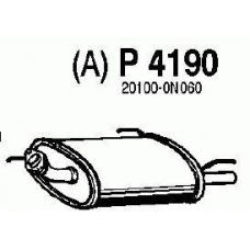 P4190 FENNO Глушитель выхлопных газов конечный