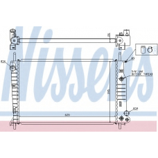 62050 NISSENS Радиатор, охлаждение двигателя