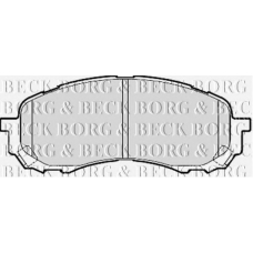 BBP2078 BORG & BECK Комплект тормозных колодок, дисковый тормоз